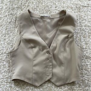Abercrombie & Fitch Tan Vest Top